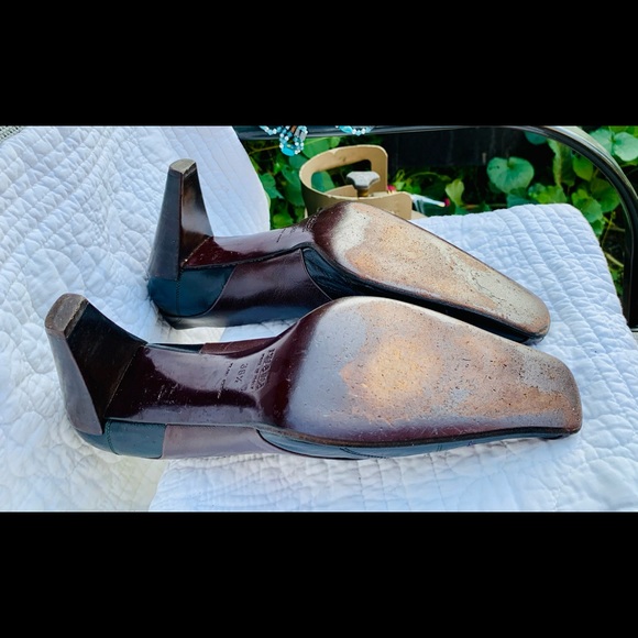 Rare Bi Color Prada Vero Cuoio leather pump Sz38.5 - Picture 10 of 10
